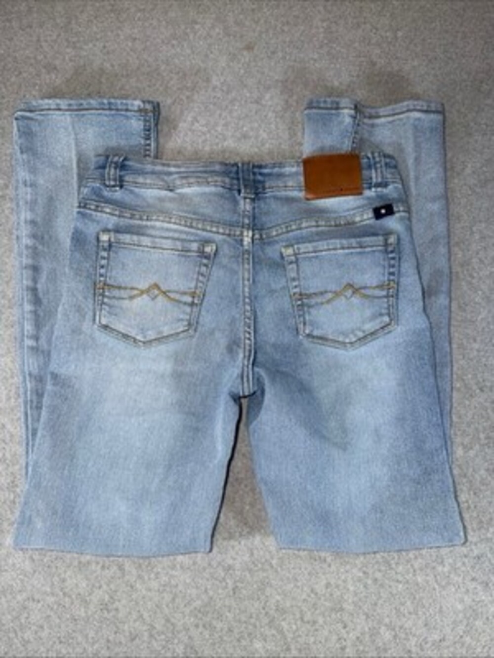 Lucky Brand Girls ZOE SKINNY Blue Jeans Size 14-Light Wash-Adjustable Waist